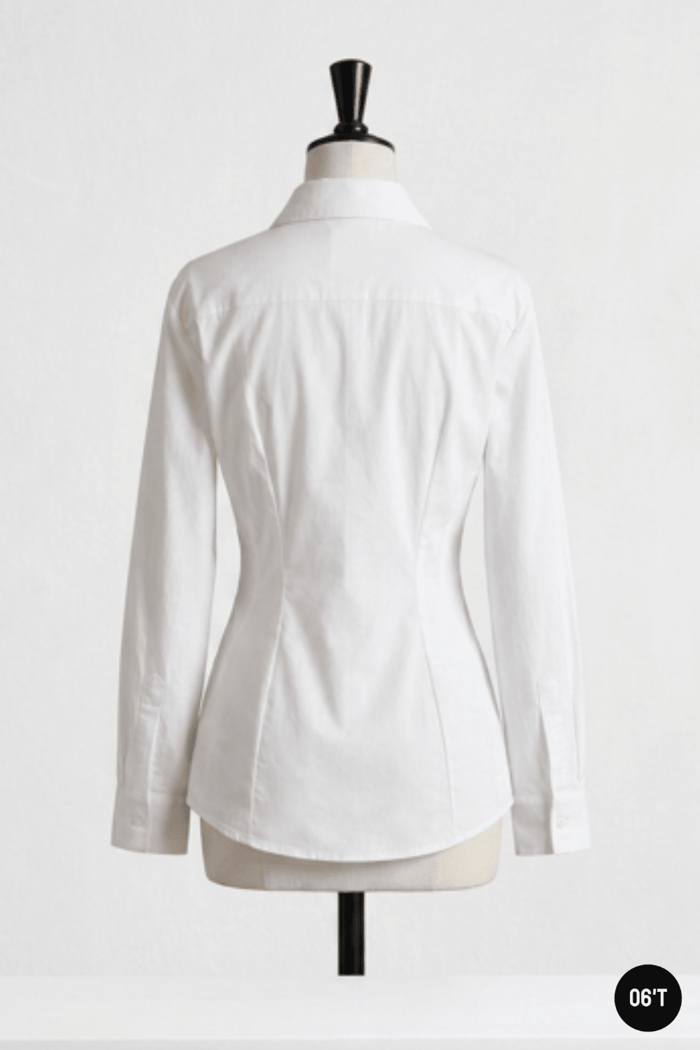 Chemise Oxford Femme Tall Blanche 100% Coton — Coupe Cintrée Taille Haute - OVERSIXTALL36