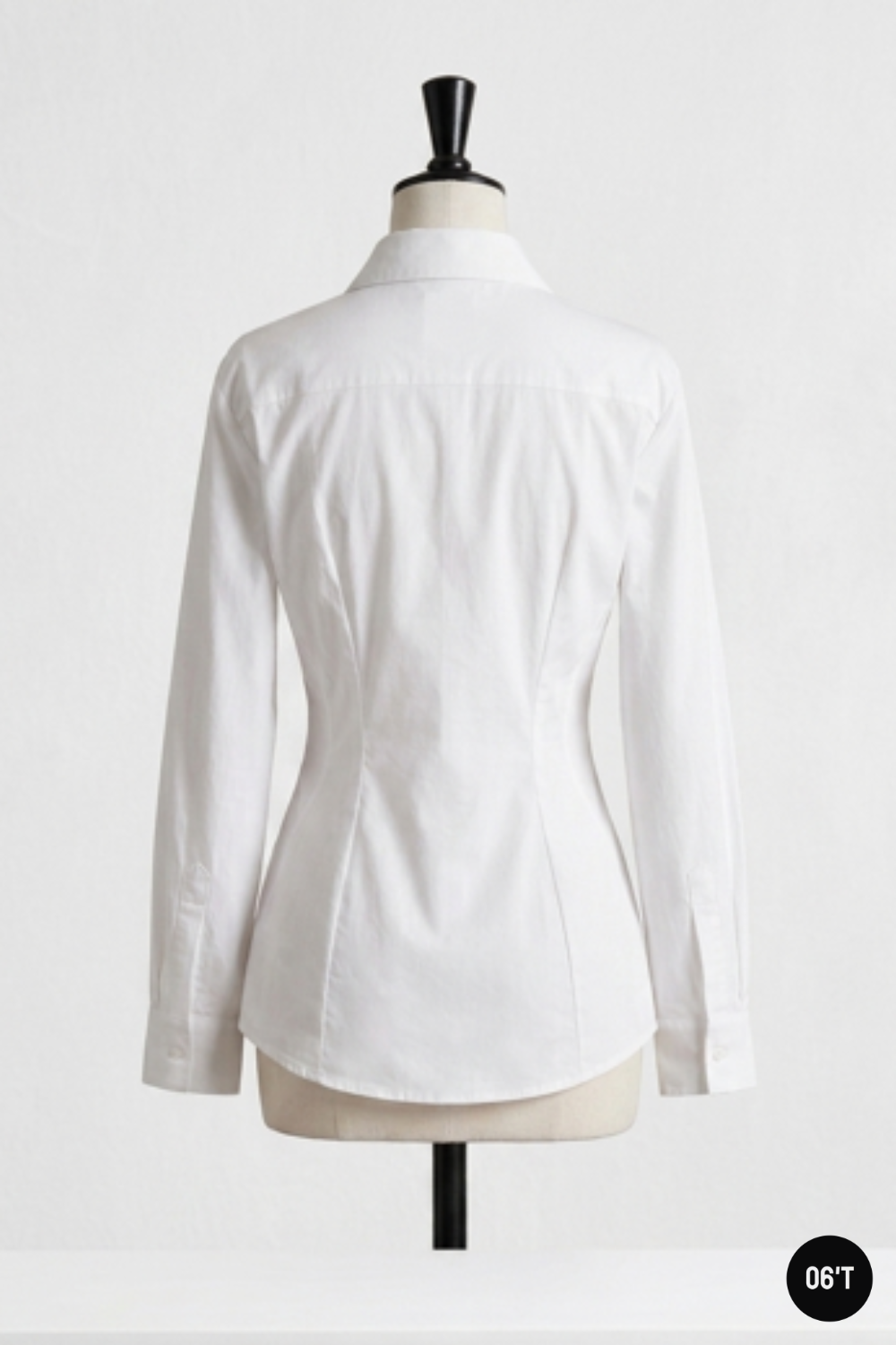 Chemise Oxford Femme Tall Blanche 100% Coton — Coupe Cintrée Taille Haute