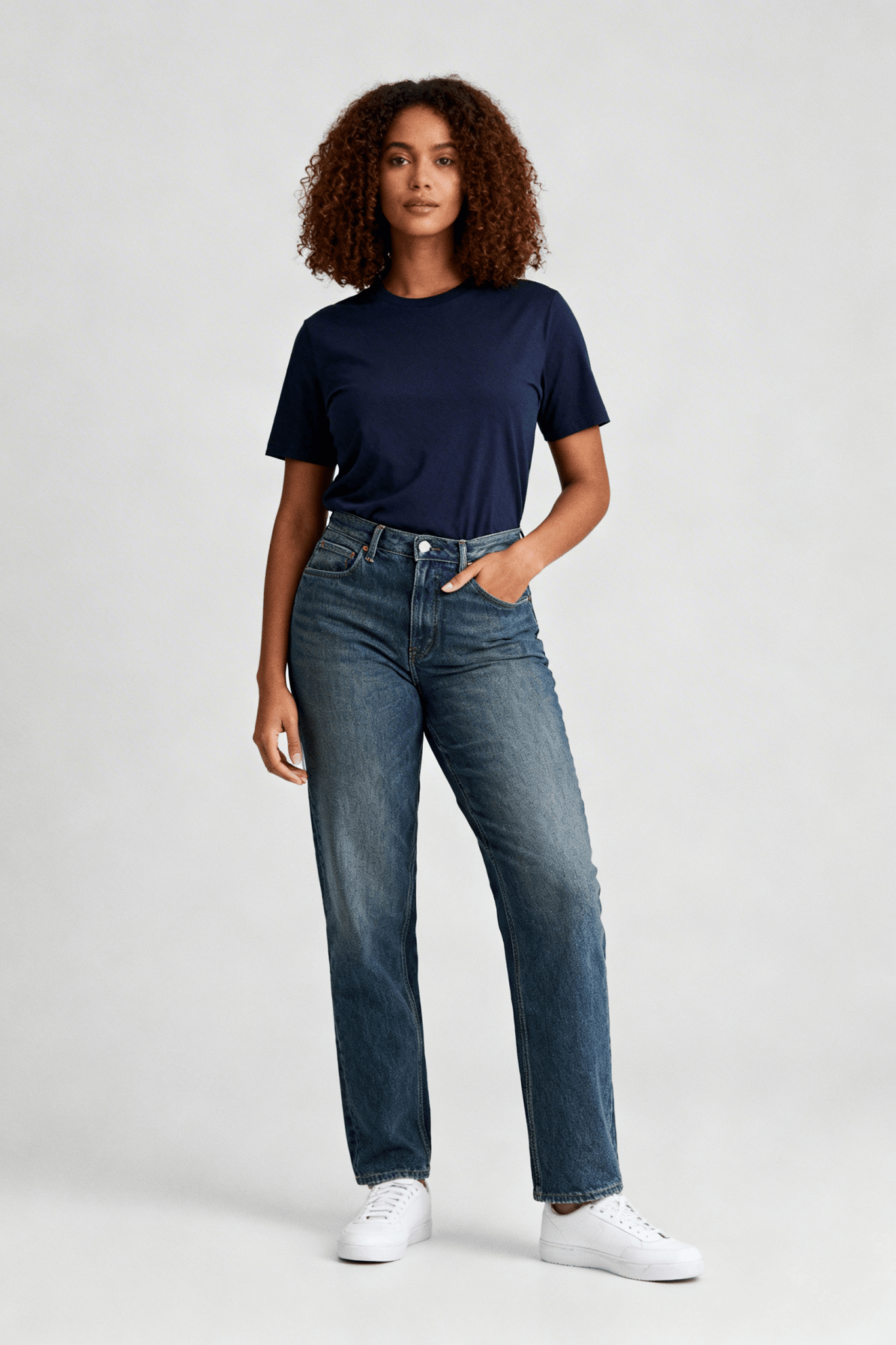 Jean Straight Loose Tall Denim Brut Confort Stretch - OVERSIXTALL3636