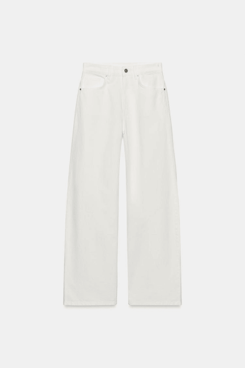 JEAN TALL EXTRA WIDE LEG HIGHT WAIST BLANC ECRU - OVERSIXTALL36 - 3836