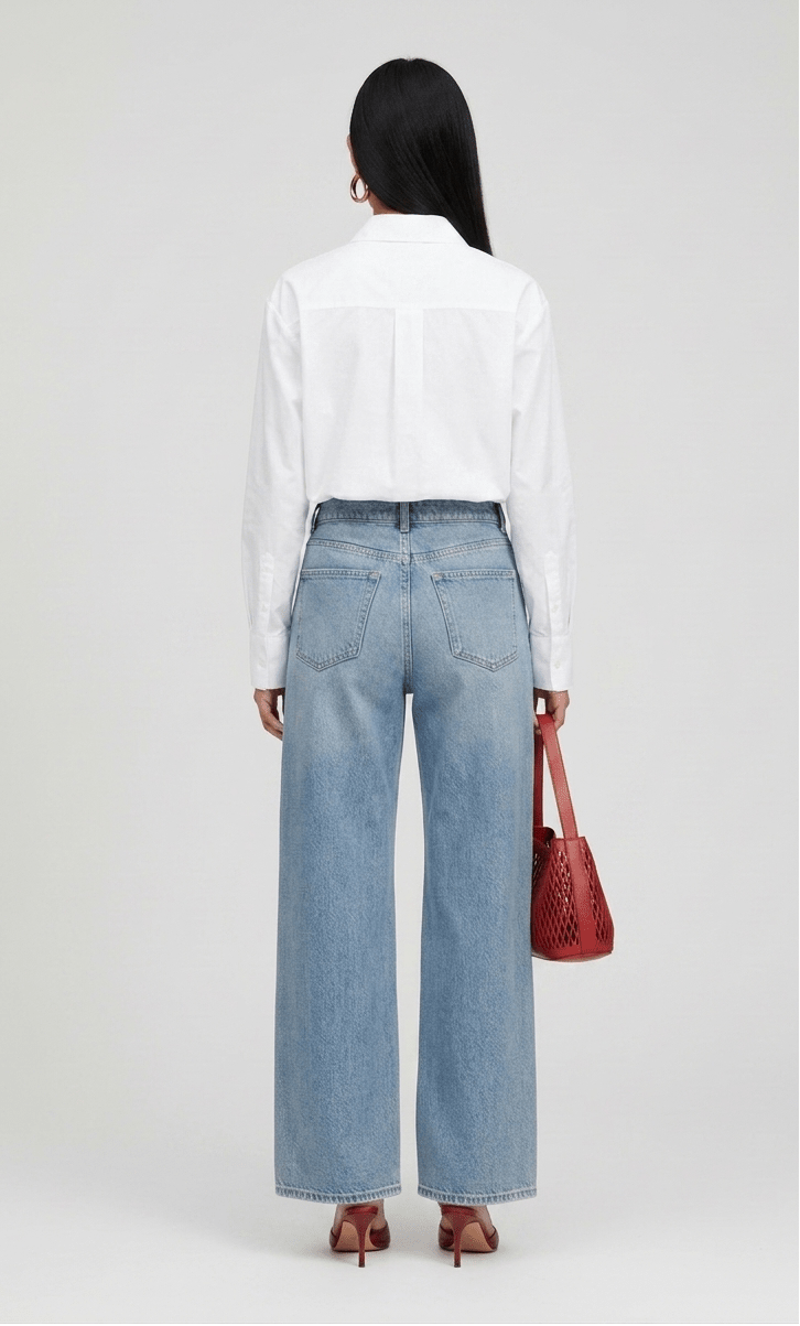 JEAN TALL EXTRA WIDE LEG TAILLE HAUTE - OVERSIXTALL36 - 3836