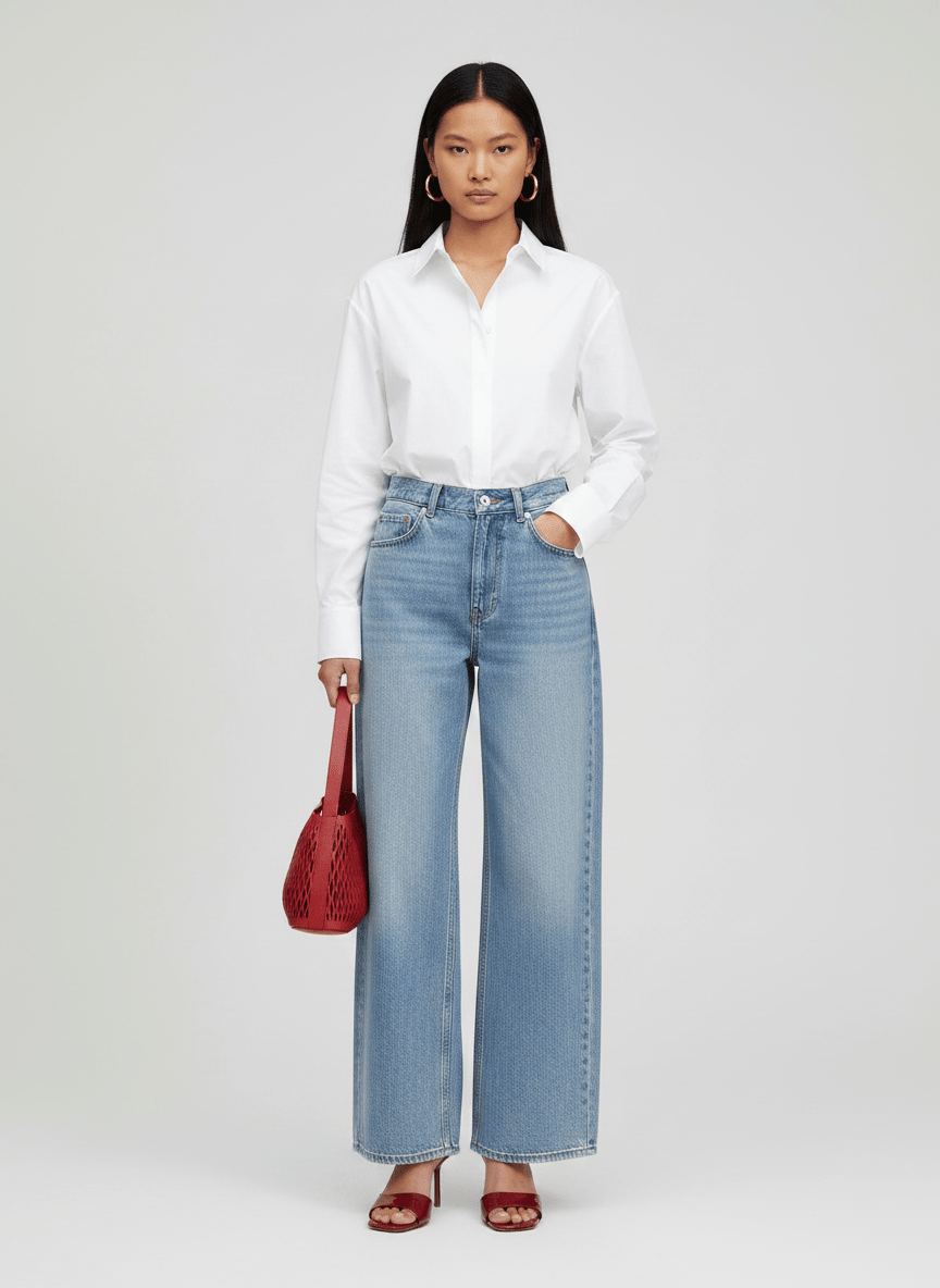 JEAN TALL EXTRA WIDE LEG TAILLE HAUTE - OVERSIXTALL36 - 3838