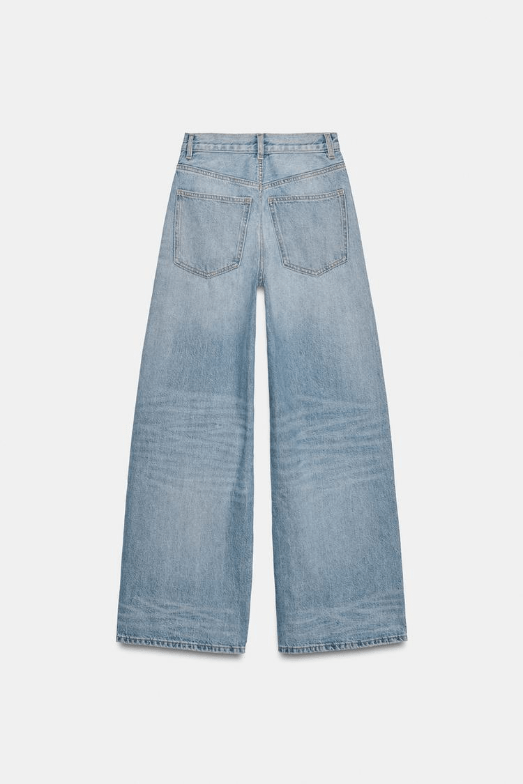 Jean wide leg femme grande bleu clair coupe ample style mode tall france oversixtall